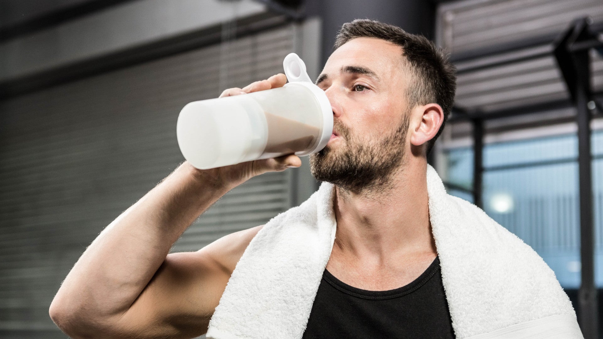 Man makes pre workout taste better