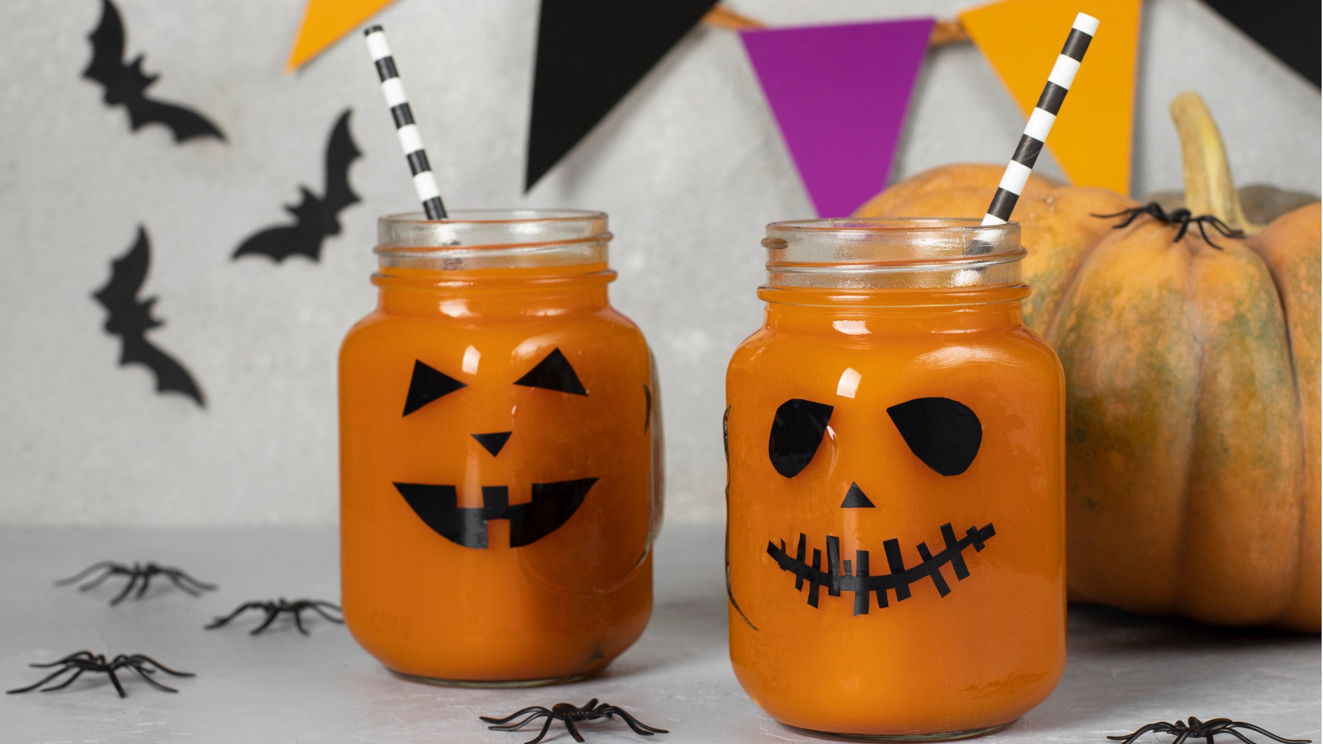 Halloween protein smoothies