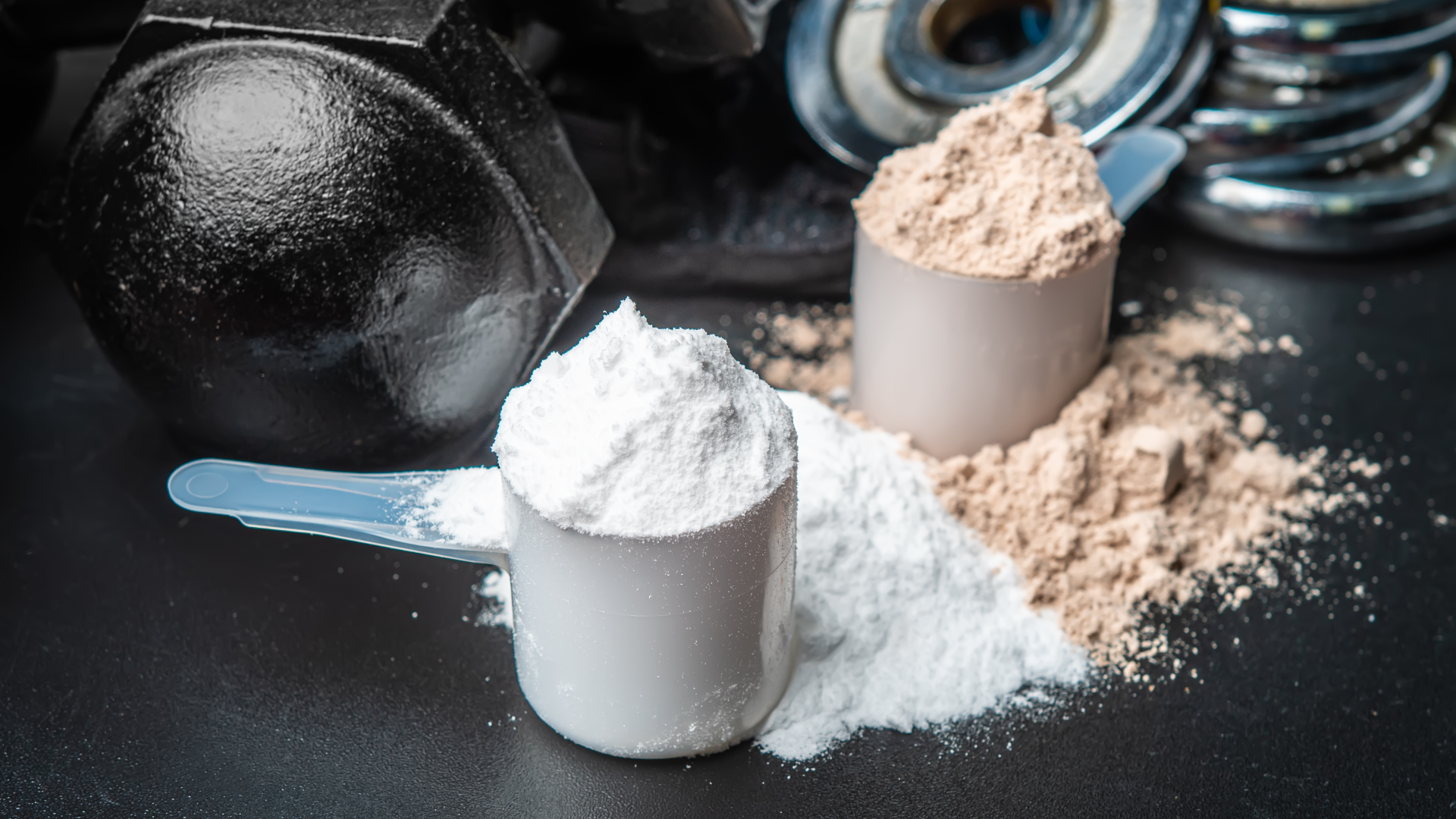 Clear whey and whey protein powders